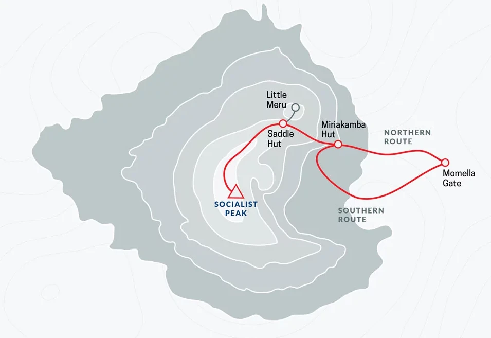 mount meru map